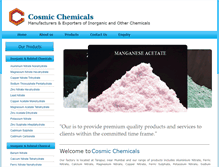 Tablet Screenshot of cosmicchemicals.com